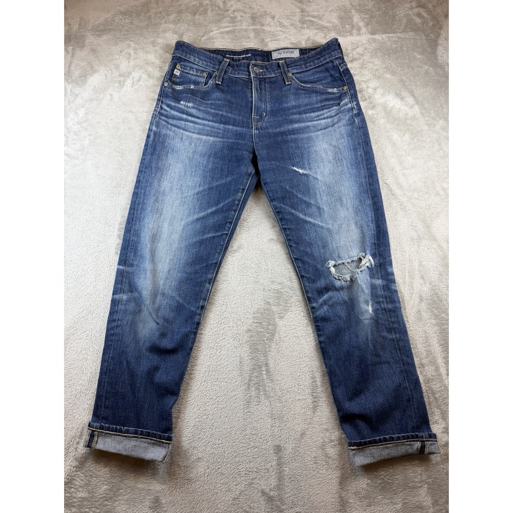 AG Adriano Goldschmied Jeans Women's size 28R Ex Boyfriend Slouchy Slim Med Wash